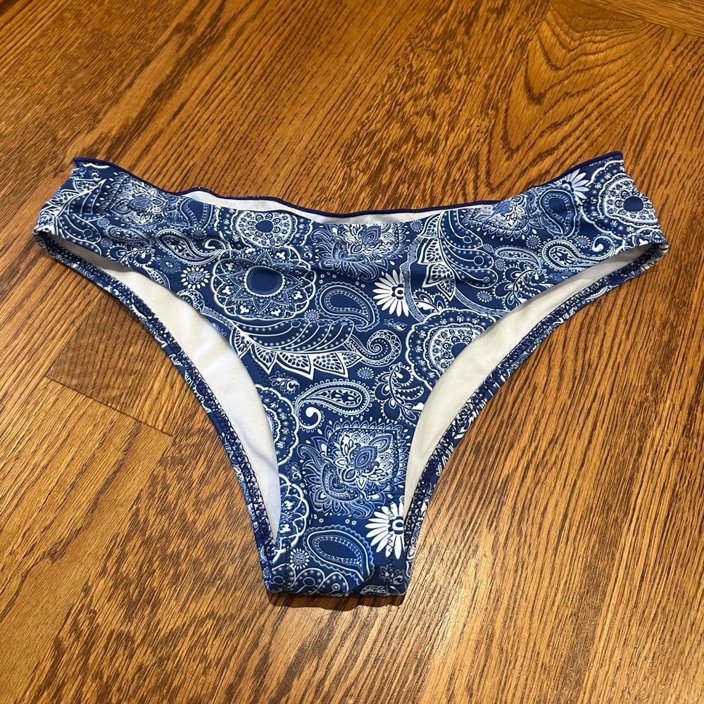 Blue Paisley Women's Swim Bottom